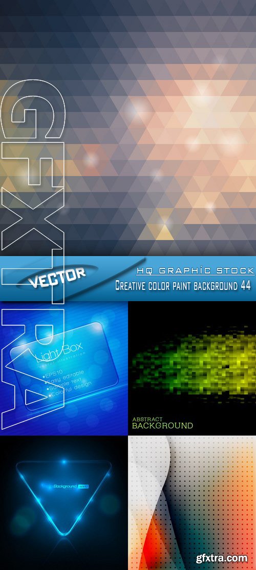 Stock Vector - Creative color paint background 44