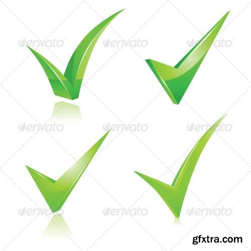 GraphicRiver - Green Checkmark Set