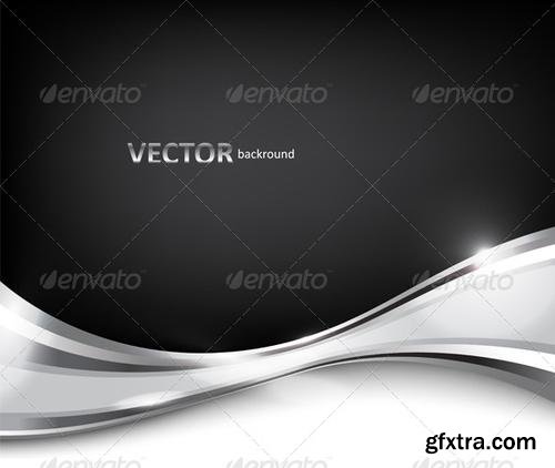 GraphicRiver - Black and White Abstract Elegant Background