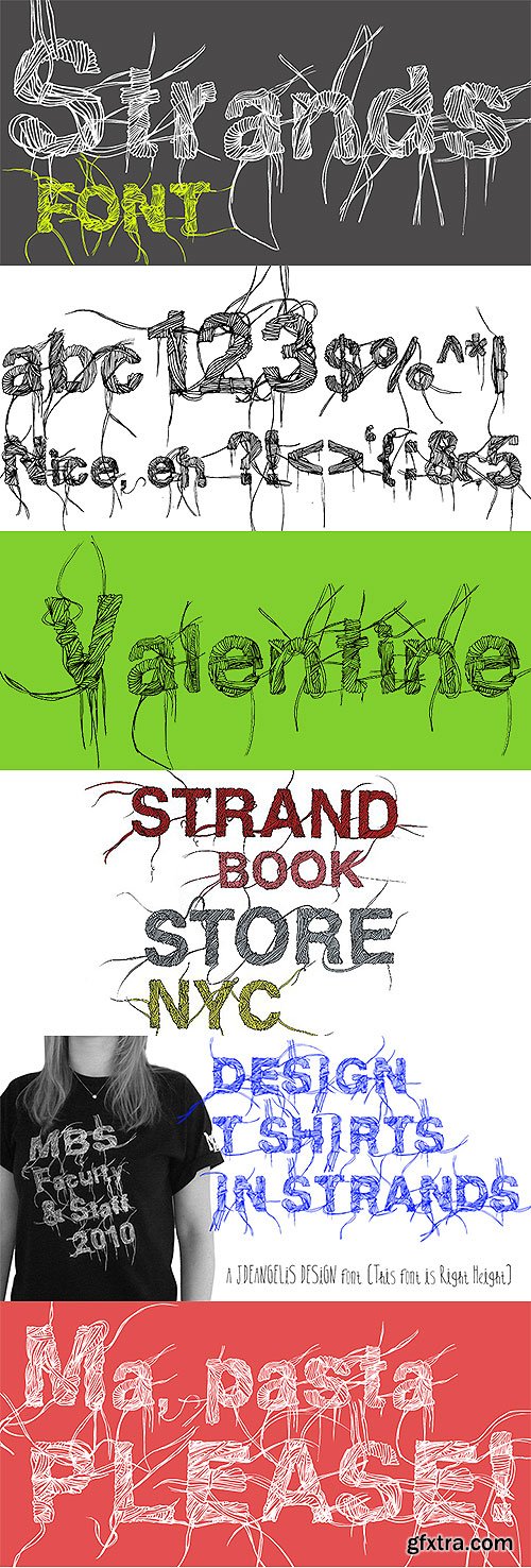 Strands - Ink Drawn Font