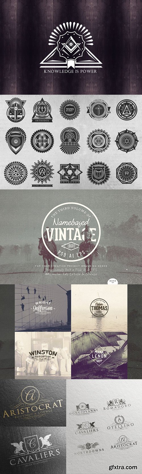 5in1 Mega Bundle v.11 : Logo - Badge Templates