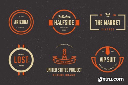 5in1 Mega Bundle v.11 : Logo - Badge Templates