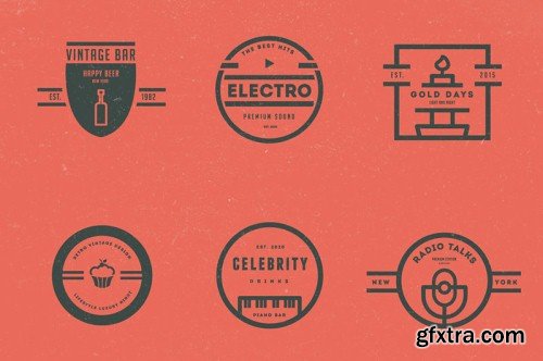 5in1 Mega Bundle v.11 : Logo - Badge Templates