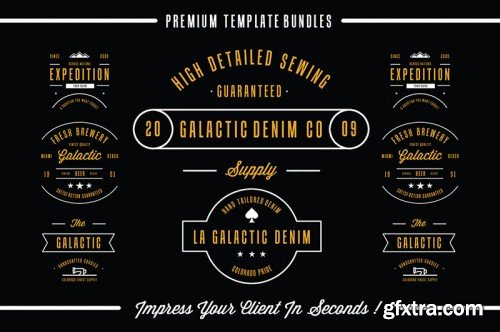 5in1 Mega Bundle v.11 : Logo - Badge Templates