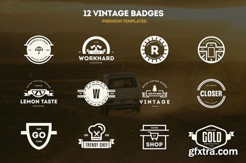 5in1 Mega Bundle v.11 : Logo - Badge Templates