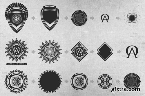 5in1 Mega Bundle v.11 : Logo - Badge Templates