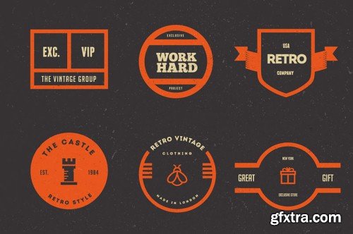 5in1 Mega Bundle v.11 : Logo - Badge Templates