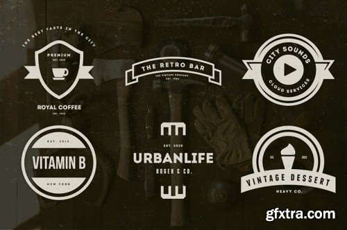 5in1 Mega Bundle v.11 : Logo - Badge Templates