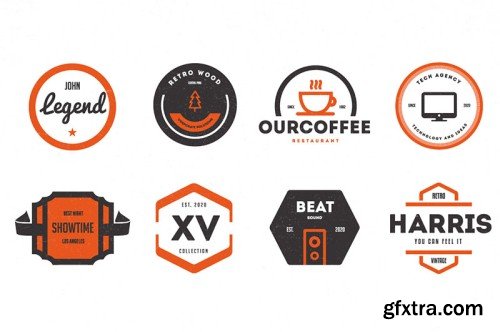 5in1 Mega Bundle v.11 : Logo - Badge Templates