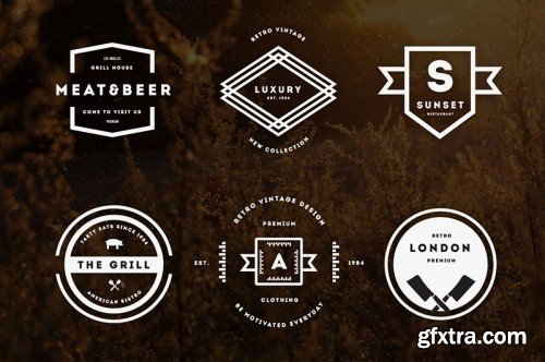 5in1 Mega Bundle v.11 : Logo - Badge Templates