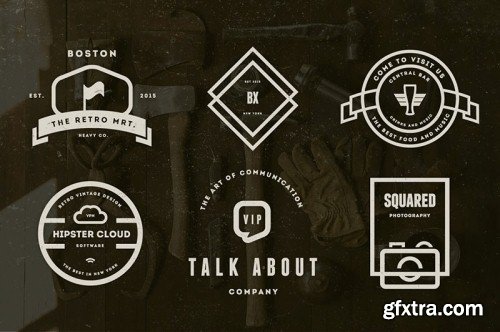 5in1 Mega Bundle v.11 : Logo - Badge Templates