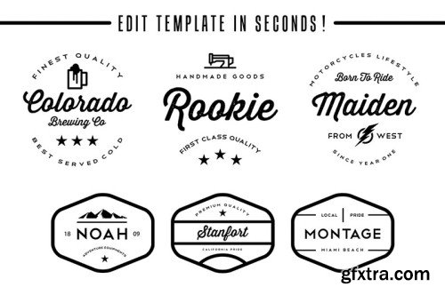 5in1 Mega Bundle v.11 : Logo - Badge Templates