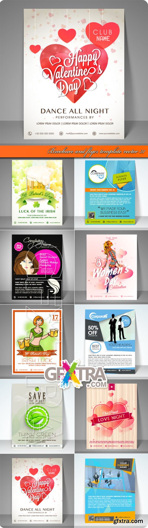 Brochure and flyer template vector 31