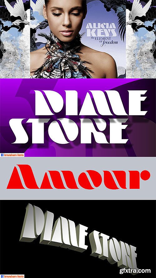 Dime Store - Slightly Futuristic Font