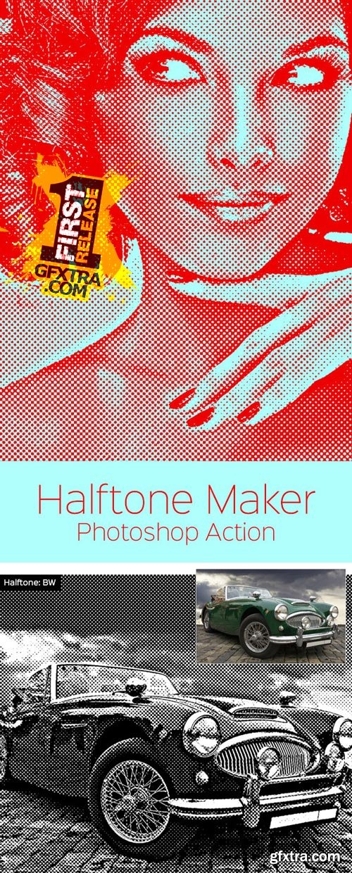 GraphicRiver - Halftone Maker - Photoshop Action 9612903