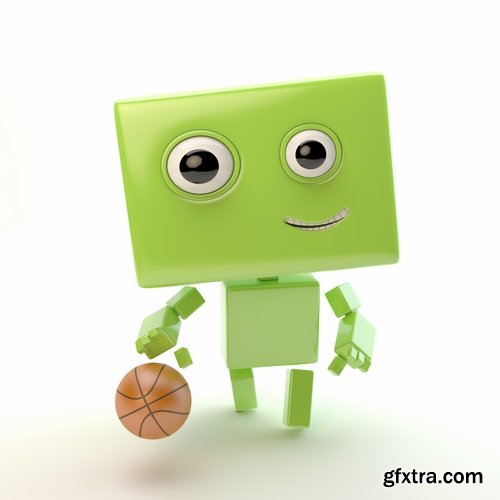 Collection of funny 3d robot 25 HQ Jpeg