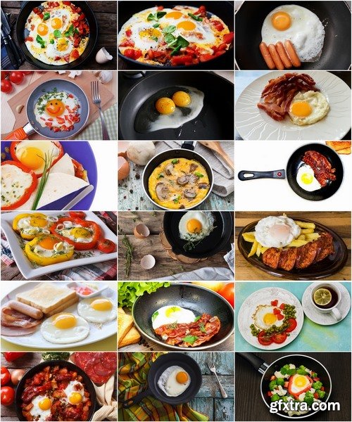 Collection of delicious fried eggs 25 HQ Jpeg