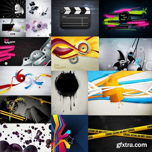 Abstract Background Collection#49 - 25 Vector