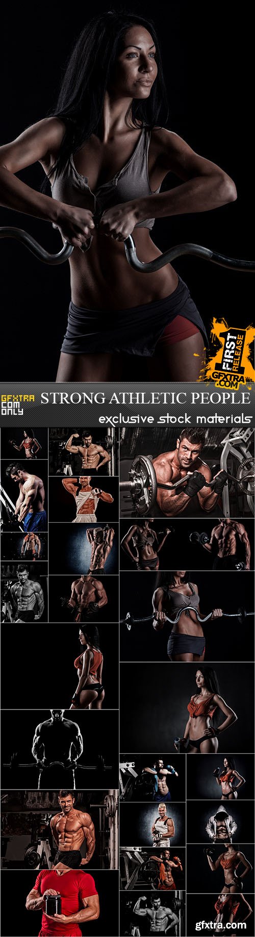 Strong Athletic People, 25xUHQ JPEG