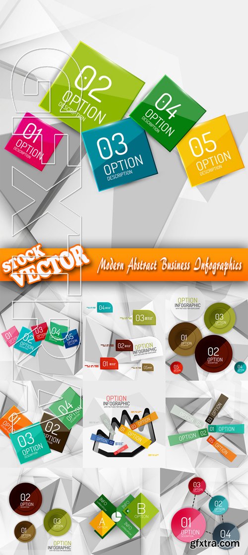 Stock Vector - Modern Abstract Business Infographics