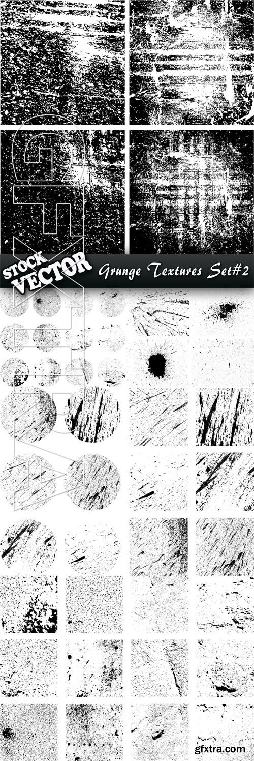 Stock Vector - Grunge Textures Set#2