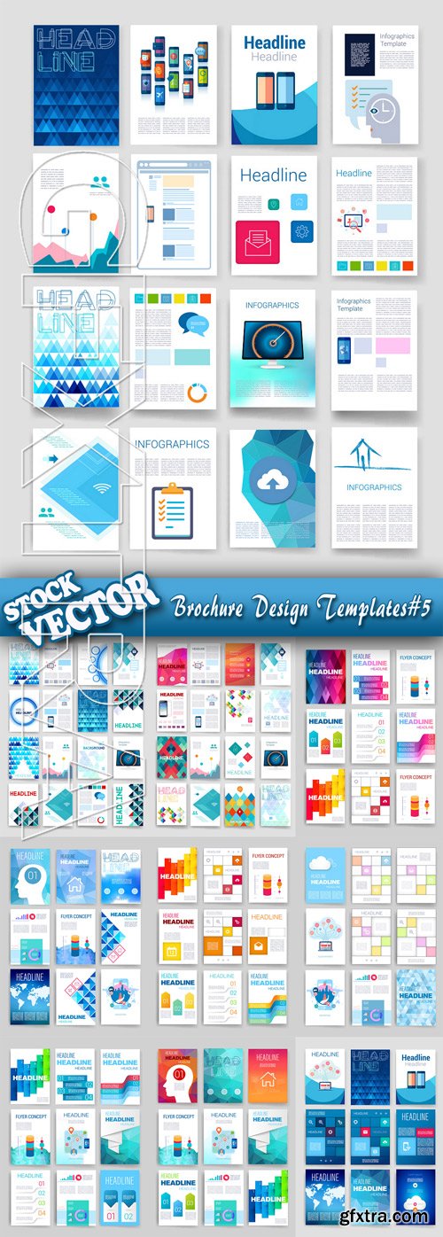 Stock Vector - Brochure Design Templates#5