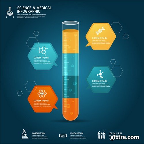 Stock Vectors - Medical Infographic 9, 25xEPS