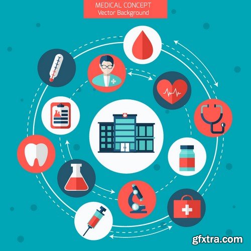 Stock Vectors - Medical Infographic 9, 25xEPS