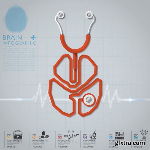 Stock Vectors - Medical Infographic 9, 25xEPS