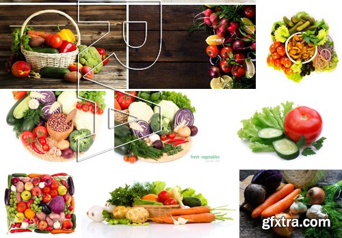 Stock Photos - Fresh vegetables 2, 25xJPG