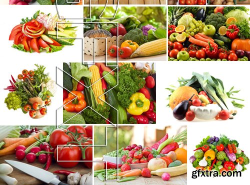 Stock Photos - Fresh vegetables 2, 25xJPG