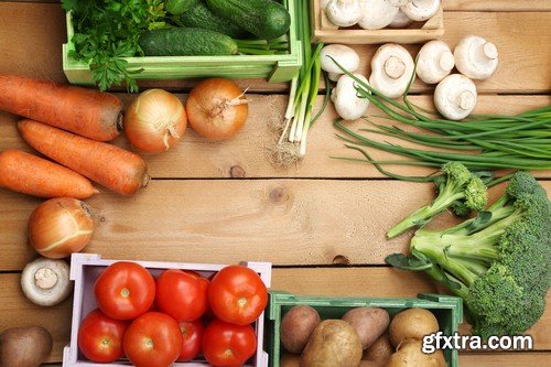 Stock Photos - Fresh vegetables 2, 25xJPG