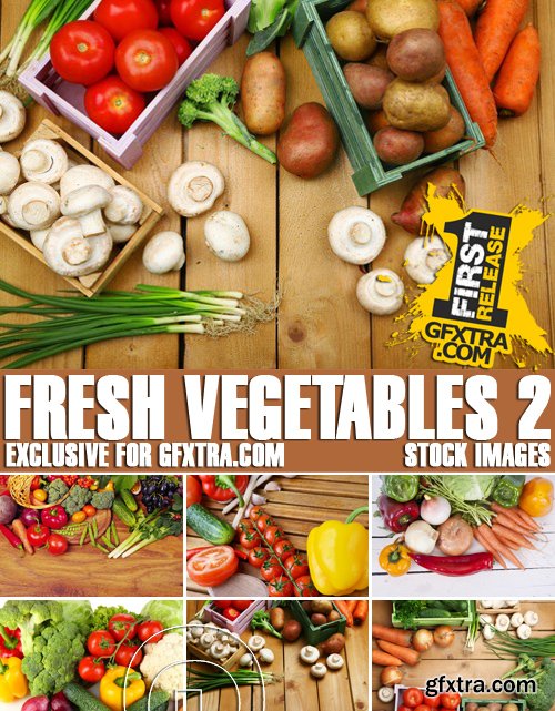 Stock Photos - Fresh vegetables 2, 25xJPG