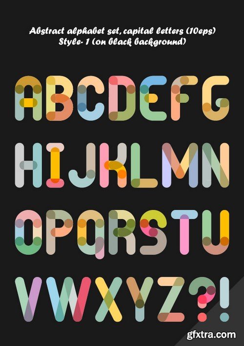 Stock Vectors - Alphabet 9, 25xEPS