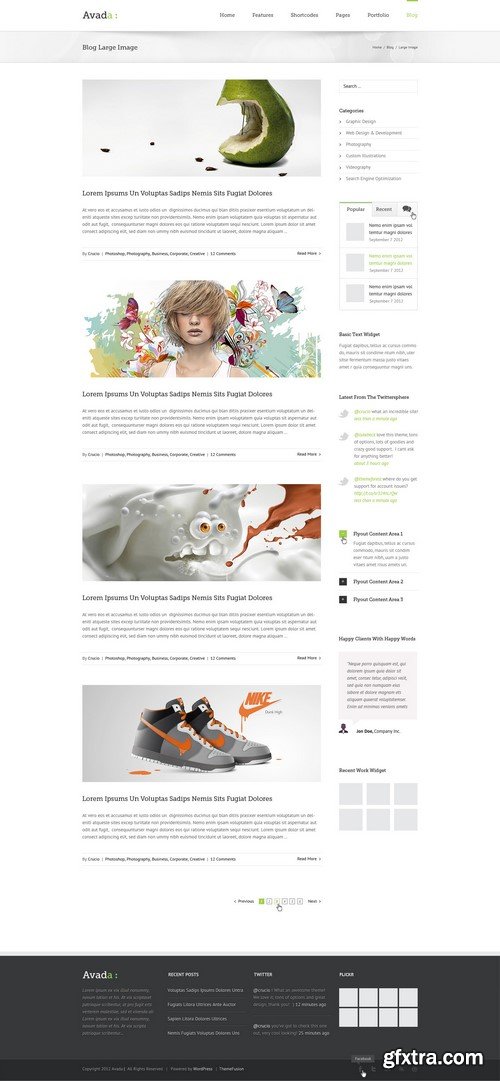 Themeforest AVADA PSD Template 2.0