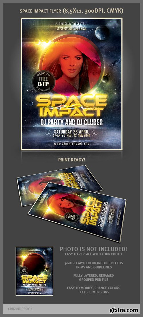 GR - Space Impact Party Flyer