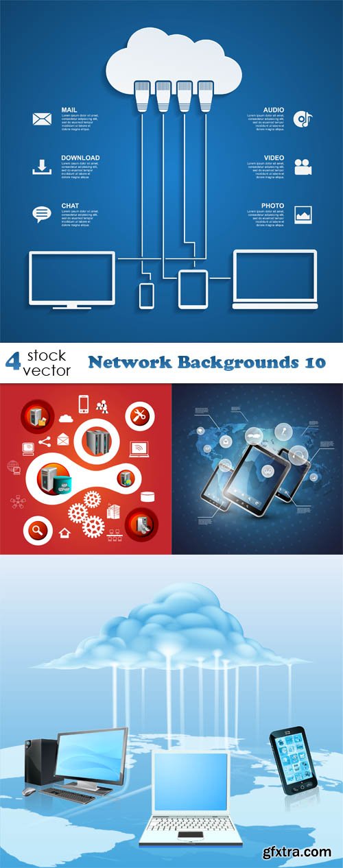 Vectors - Network Backgrounds 10