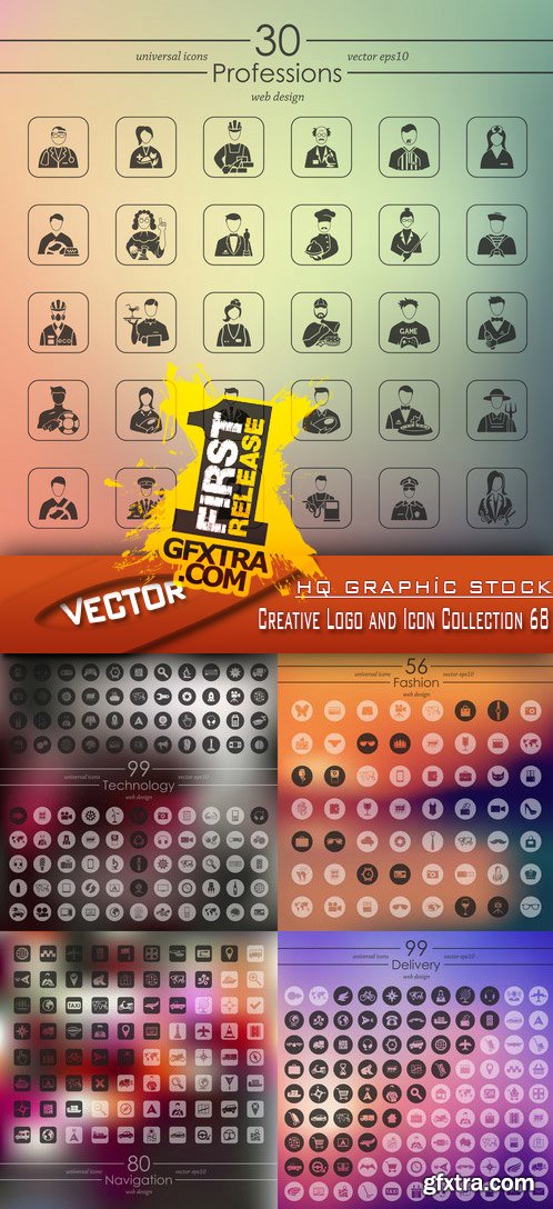 Stock Vector - Creative Logo and Icon Collection 68