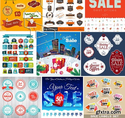 Stock Vectors - Sale Mix 5, 25xEPS