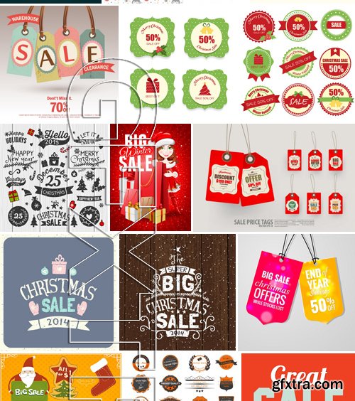 Stock Vectors - Sale Mix 5, 25xEPS