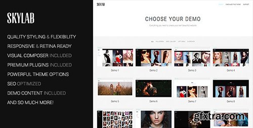 ThemeForest - Skylab v2.0 - Portfolio / Photography WordPress Theme