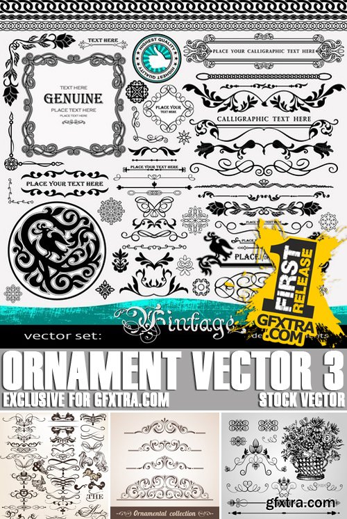 Stock Vectors - Ornament Vector 3, 25xEPS