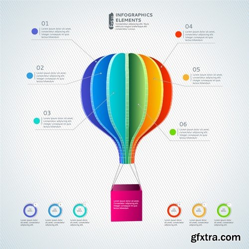 Stock Vectors - 3D Infographic Chart 9, 25xEPS