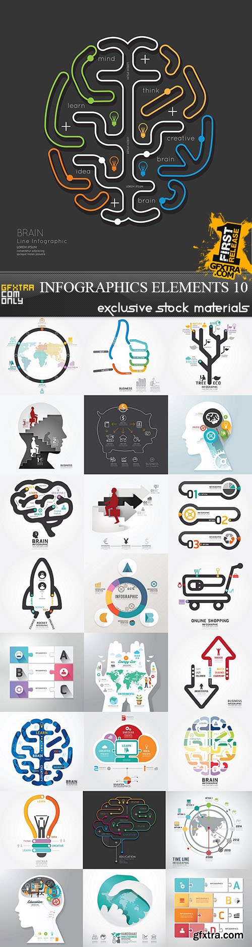 Infographics Elements 10, 25xEPS