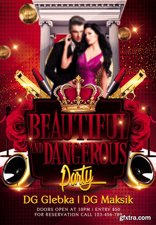 Beautiful And Dangerous Party Flyer Template