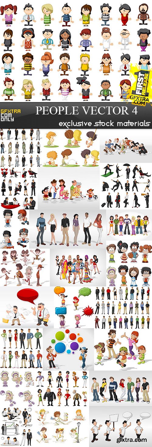 People Vector Collection 4, 25xEPS