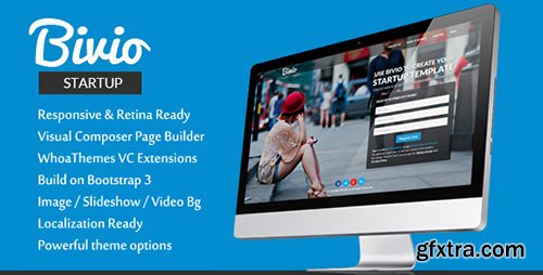 ThemeForest - Bivio v1.2.9 - Bootstrap 3 App Landing Page WordPress