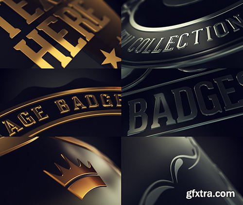 Videohive Vintage Logo Badges Package 9789045