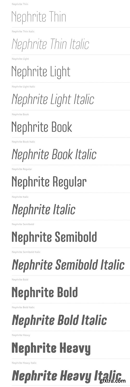 Nephrite - Newest Font Colleciton 14xOTF $160