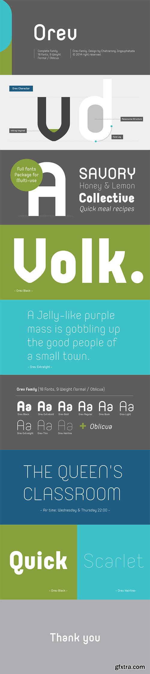 Orev - Rounded Sans Serif Font Family 18xOTF $150